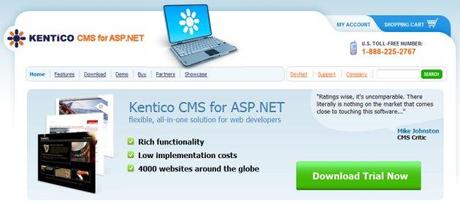 cms asp.net, kentico cms