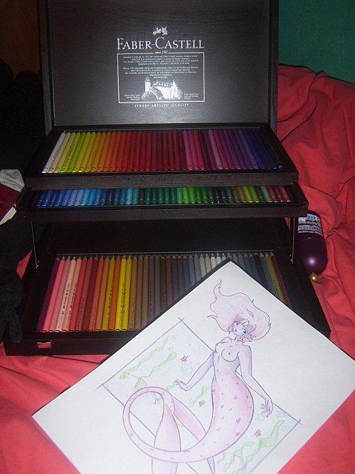 Crayon de couleur et dédicasses