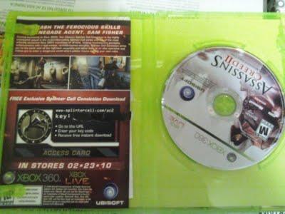 Un objet exclu pour Splinter Cell : Conviction offert avec Assassin's Creed II