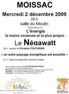 Conférence NegaWatt - 2 décembre 2010 - Moissac - 20h