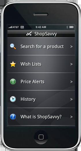 ShopSavvy est maintenant disponible sur Iphone