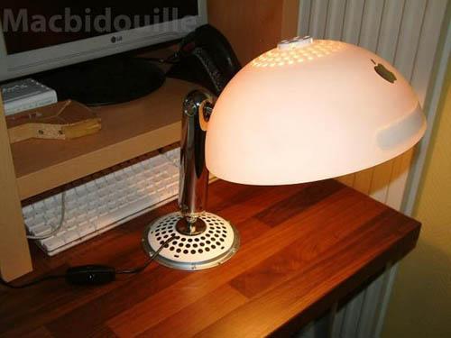 iMac G4 recyclé en lampe design