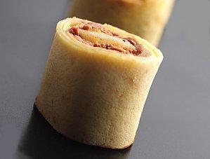 MAKIS A LA CRÈME DE MARRONS CHOCOLATÉE ET POIRES RÔTIES MAKIS A LA CRÈME DE MARRONS CHOCOLATÉE ET POIRES RÔTIES