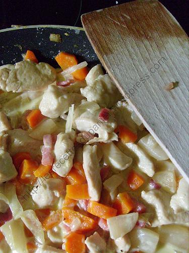 Emincé de poulet aux légumes d'automne / Sliced chicken with fall vegetables