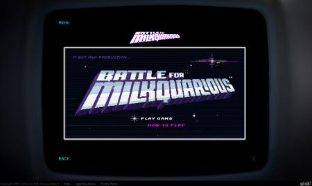Battle For Milkquarious : cacher dans son site un rétro-advergame 8bits à débloquer grâce au Konami Code