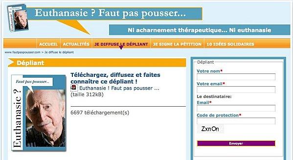 EUTHANASIE ? FAUT PAS POUSSER ...