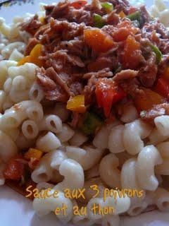 Sauce aux 3 poivrons et au thon pour feignasse pressée