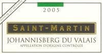 Johannisberg du Valais AOC - Saint-Martin