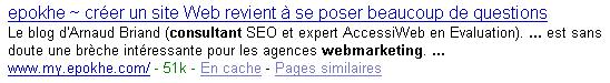 Une description cocasse made in Google