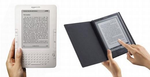 Comparatif vérité produits et contenus : Amazon Kindle2 contre Sony Reader PRS-600