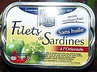Canapés aux sardines.