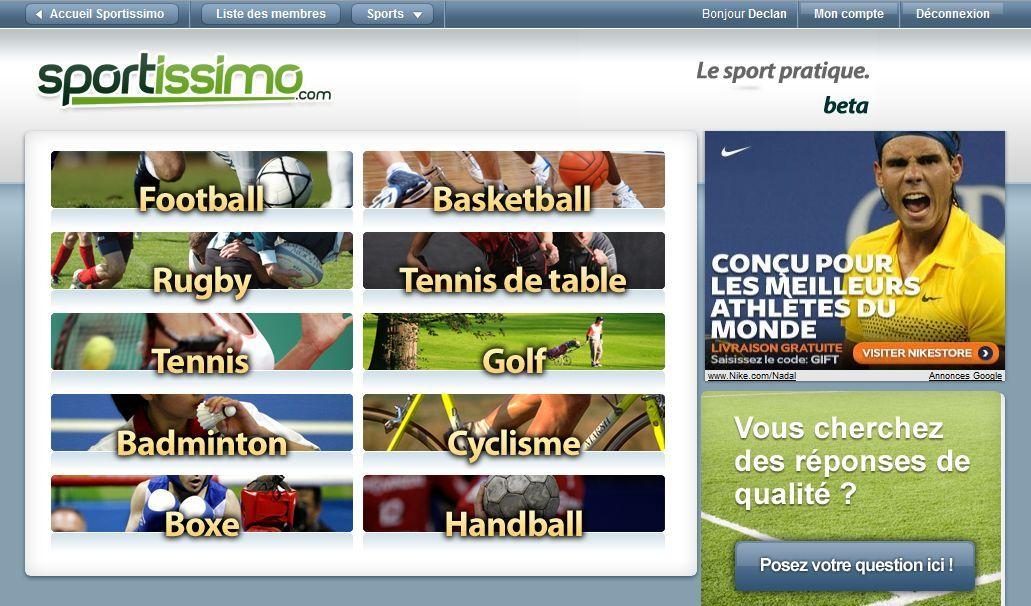 Présentation du site www.sportissimo.com par son fondateur.