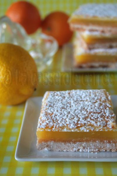 Carrés au citron extra acidulés