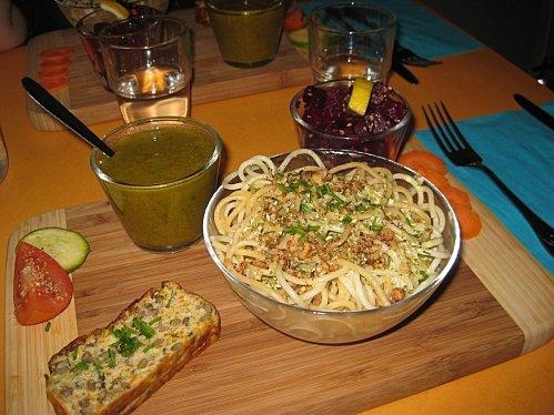 Déjeuner bio et bon ! Et naissance d'une amitié...