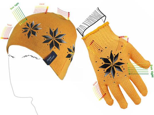 solar cap glove Bonnets et gants solaires pour rester au chaud ...