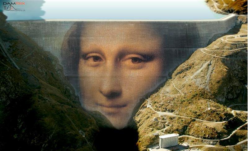 Des barrages comme une immense galerie d'art