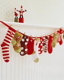 Calendrier avent chaussettes