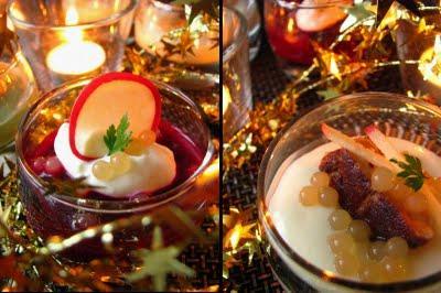 C'est presque noël ! Trio de verrines aux perles de gingembre et pomme C'est presque noël ! Trio de verrines aux perles de gingembre et pomme