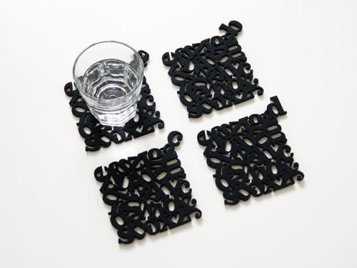Letters coasters & numbers placemats