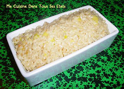 Risotto aux blancs de poireaux à l’arôme Bourbon