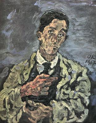 Kokoschka - Autoportrait, 1917