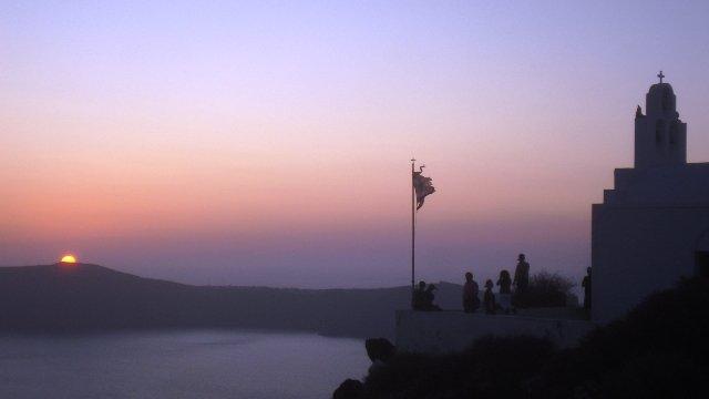 Santorin, un archipel  et une île
