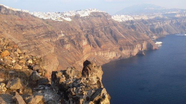 Santorin, un archipel  et une île