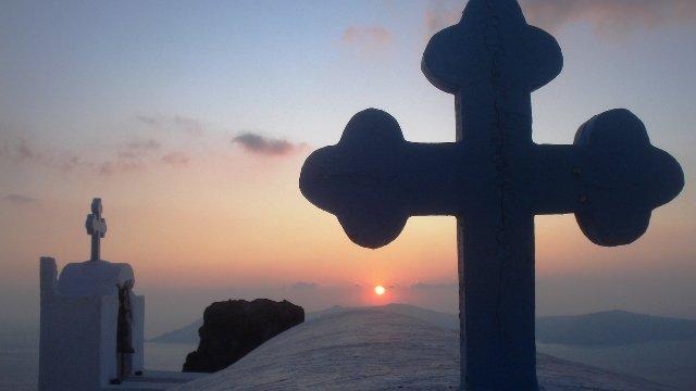 Santorin, un archipel  et une île