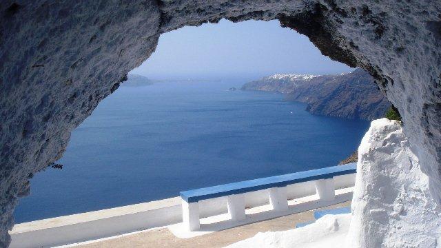 Santorin, un archipel  et une île