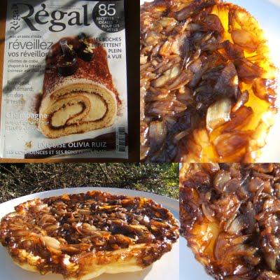 Tatin aux échalotes
