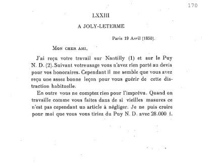 courrier du 19 avril 1850 courrier du 29 avril 1854courri...