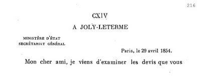 courrier du 19 avril 1850 courrier du 29 avril 1854courri...