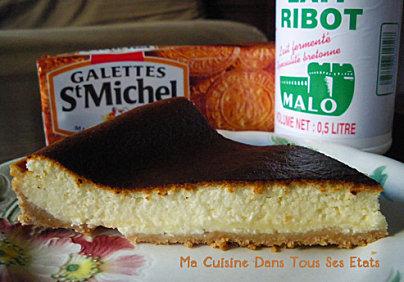 Tarte au lait ribot façon cheesecake