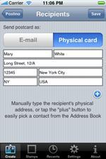 Cartes postales par iPhone