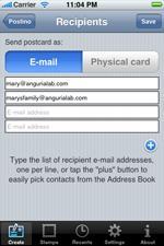 Cartes postales par iPhone
