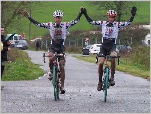 Cyclo cross de Bourré = Chauveau, Renard DEUX FOIS PLUS FORTS