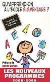 Qu'apprend on à l'école élémentaire : livre à vendre.