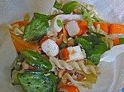 Salade pates crevettes corolle brick