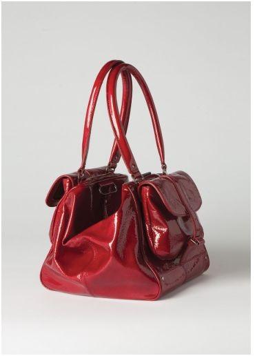 sac polochon cuir vernis rouge collection athé Vanessa Bruno.JPG