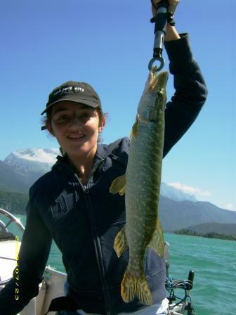 Pêche du brochet au lac d'Annecy