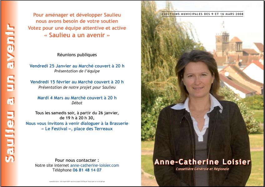 Cantonales et municipales Saulieu  2008