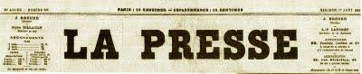 ..FAIT DIVERSLA PRESSE17 août 1881 .