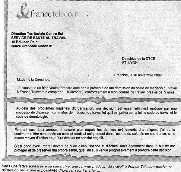 France-Télécom: sans moyens pour lutter contre la souffrance des salariés, un médecin du travail démissionne