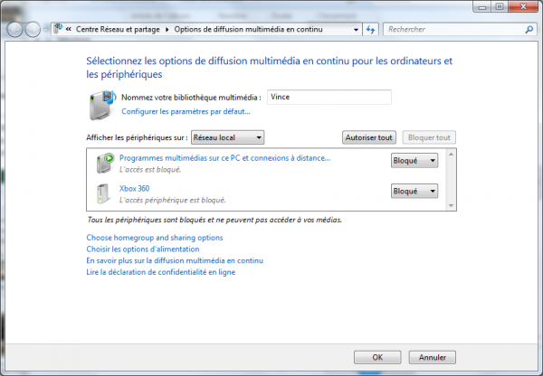 Windows 7 : le streaming mйdia et ses nouvelles capacitйs
