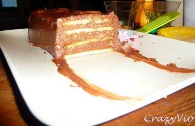 Gâteau choco-marron sans cuisson