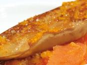 Foie gras poêlé, compotée d’agrumes vinaigre parfumé mandarine