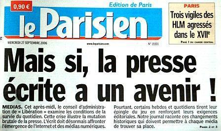 Le Parisien fait parler le papier