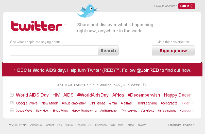 twitter red