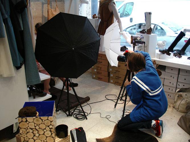 Dans les coulisses du shooting Valentine Gauthier