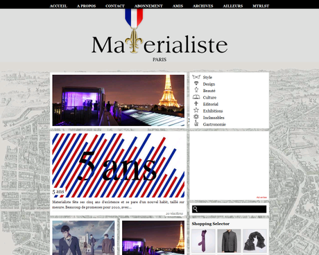Post image for Materialiste Paris a 5 ans et un nouveau design